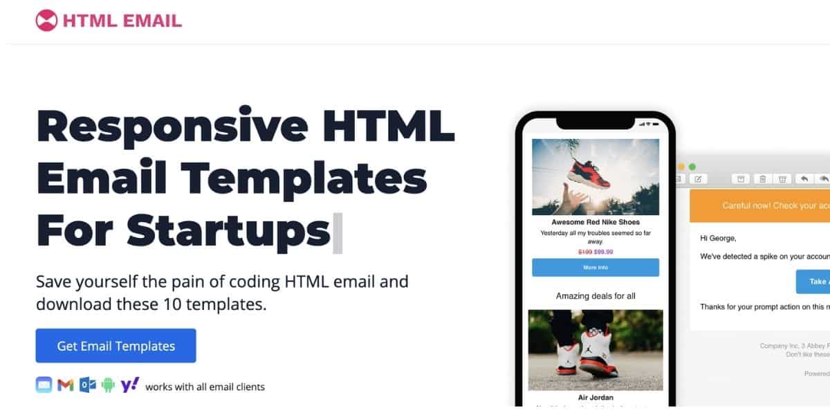 A Review of htmlemail.io's Responsive HTML Email Templates - Notifier