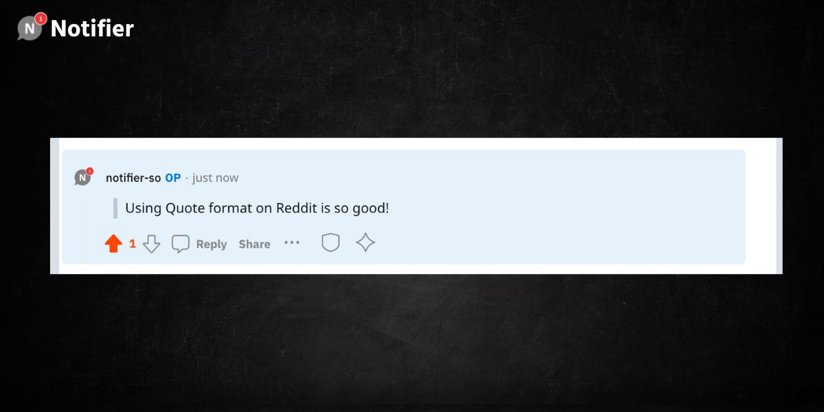 How To Quote On Reddit Mobile How to Quote on Reddit - Notifier